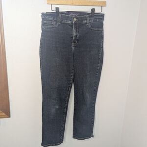 NYDJ Dark Wash Cropped Ankle Jeans